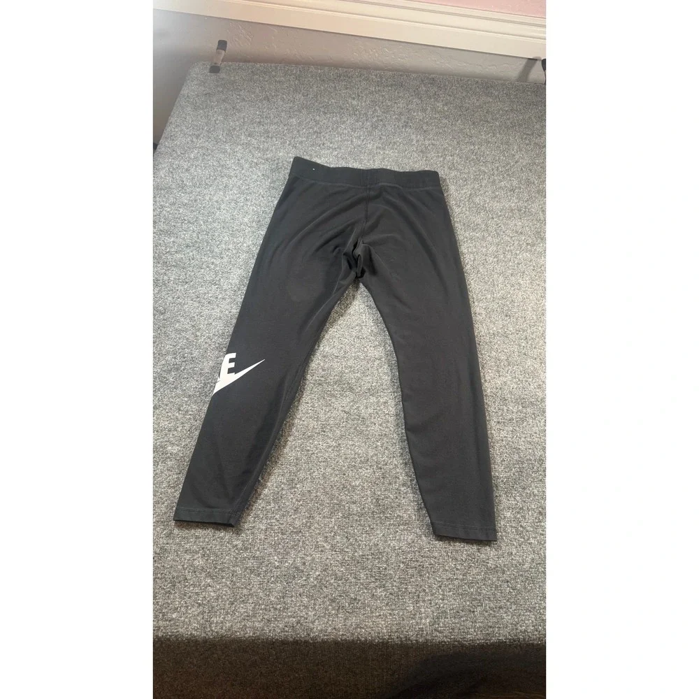 Nike Sportswear Women Black Futura Logo Leggings Size XL Activewear
